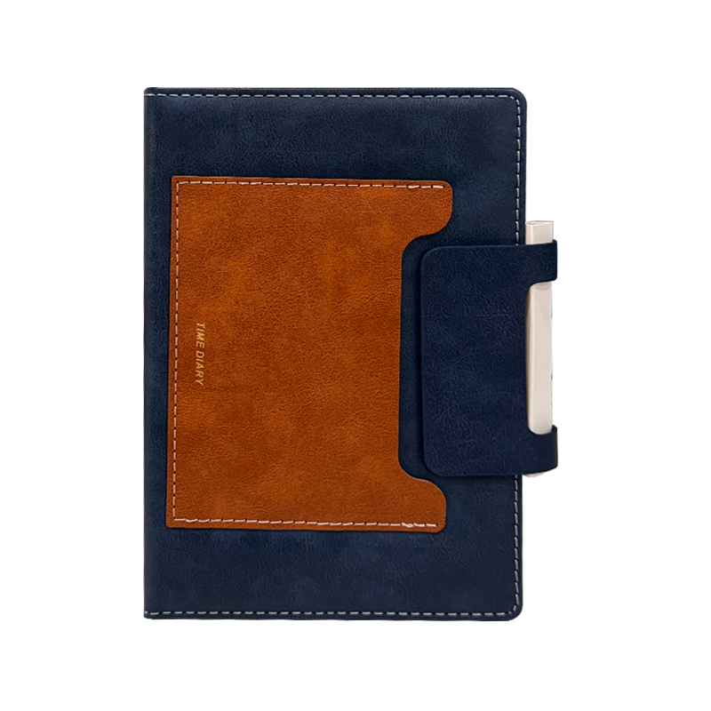Buckle Design PU Leather Meeting Notebooks