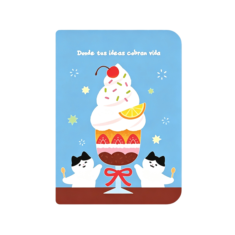 Soft PU Leather Cat Pattern Diaries