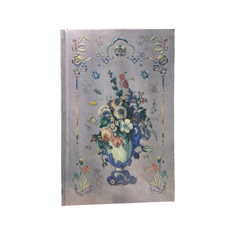 Silver Embossed Flower Hardcover Journal