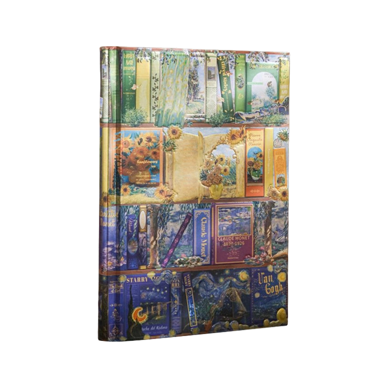 Classic Oil Painting Bookshelf Notebook