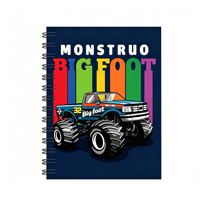 Retro Game Car Sport Spiral Notebook