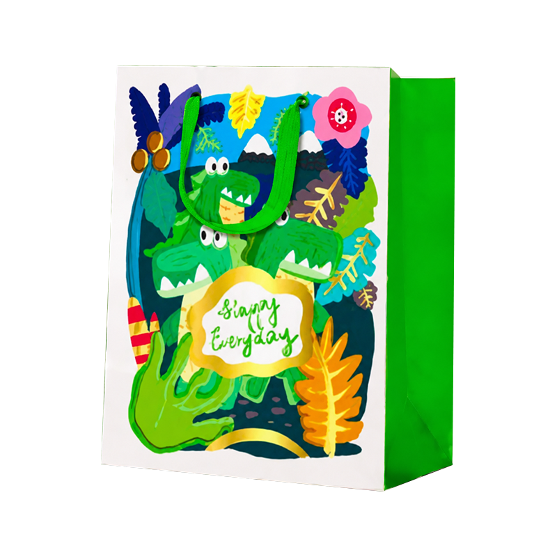 Color Jungle Vertical Shopping Bags
