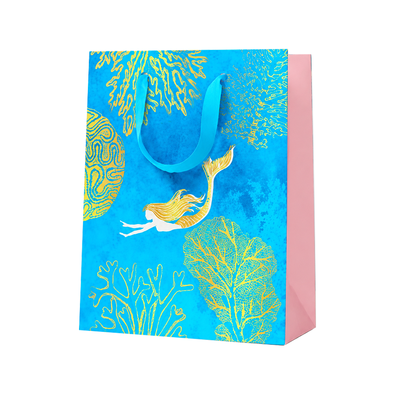 Tropical Marine Vertical Shopping Bags