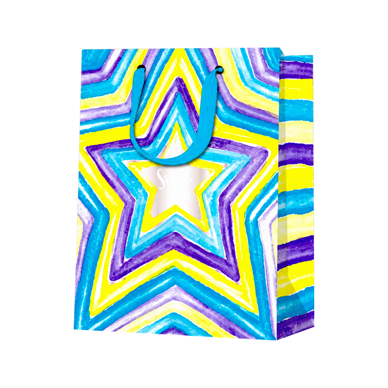 Watercolor Star Vertical Packaging Bags