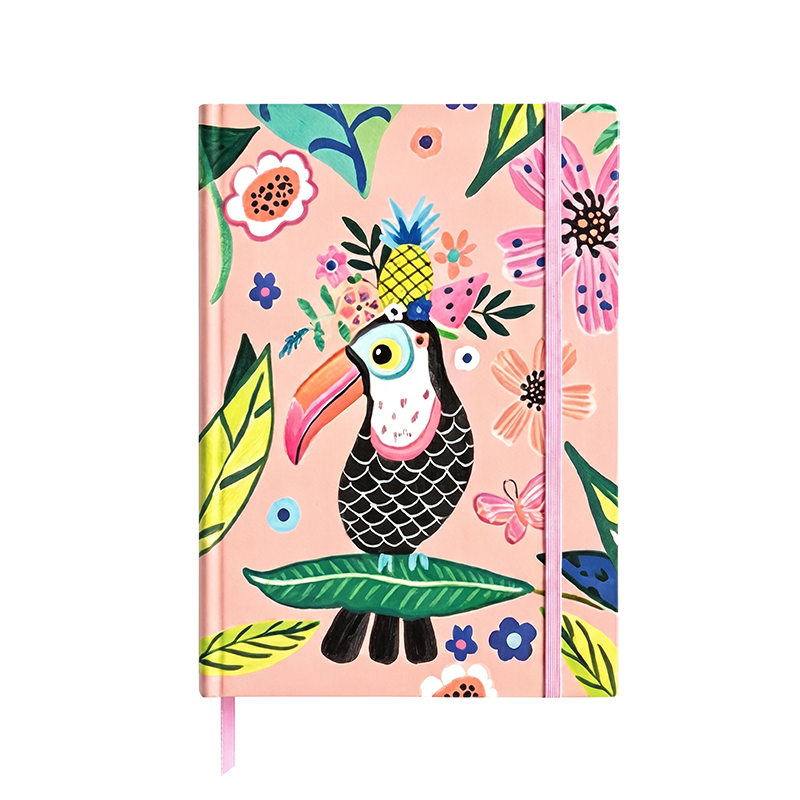 Tropical Toucan Strap Closure Notebook