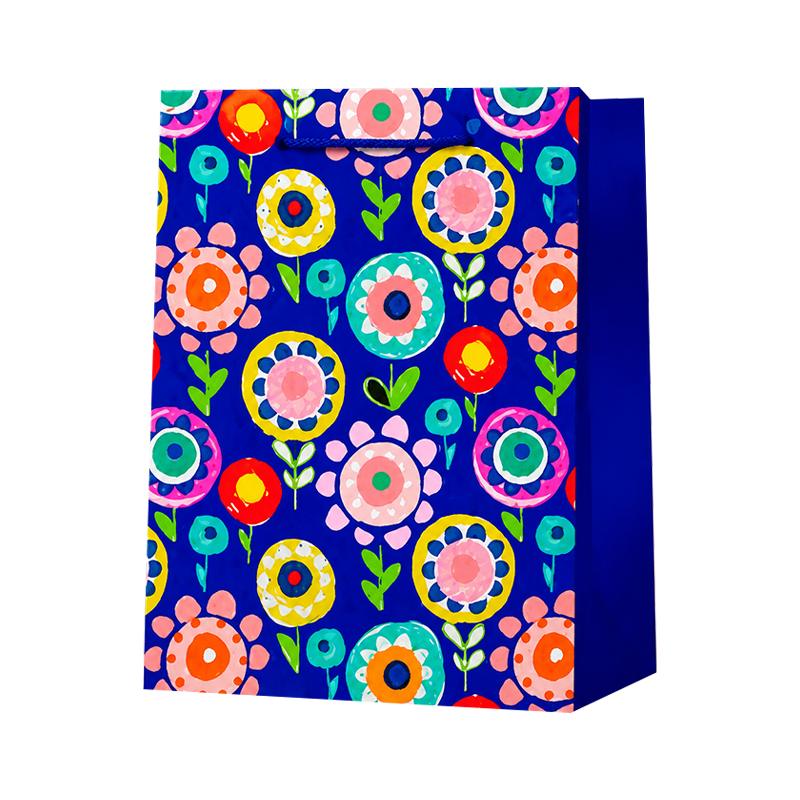Retro Doodle Floral Vertical Party Bags