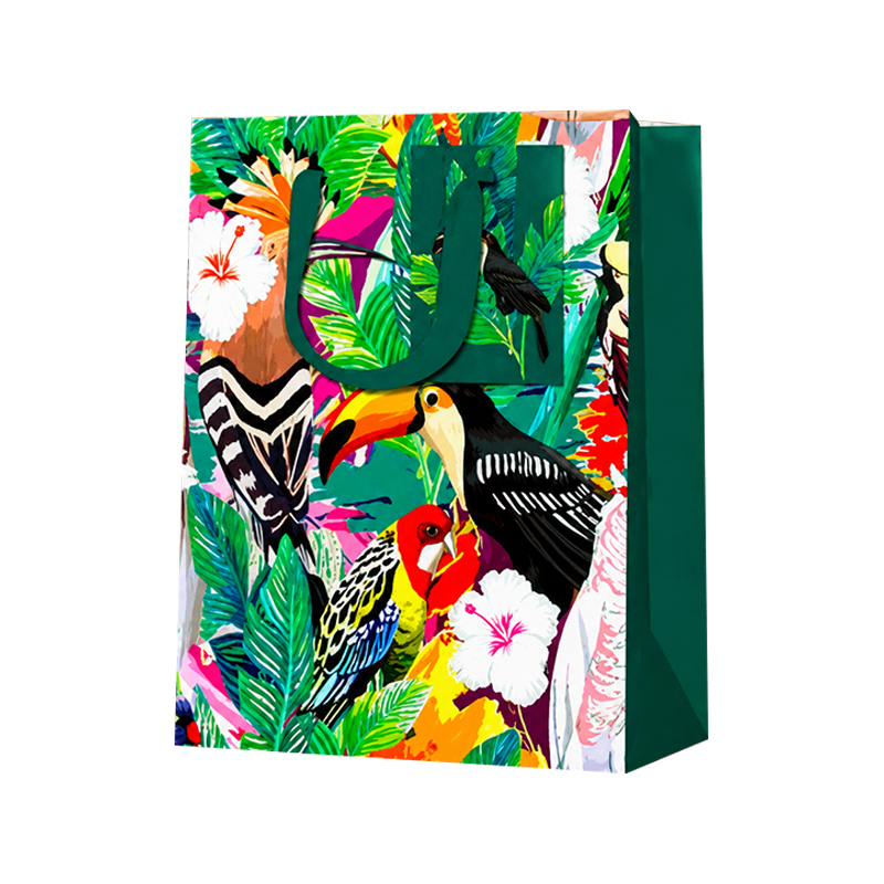 Tropical Bird Vertical Gift Bags